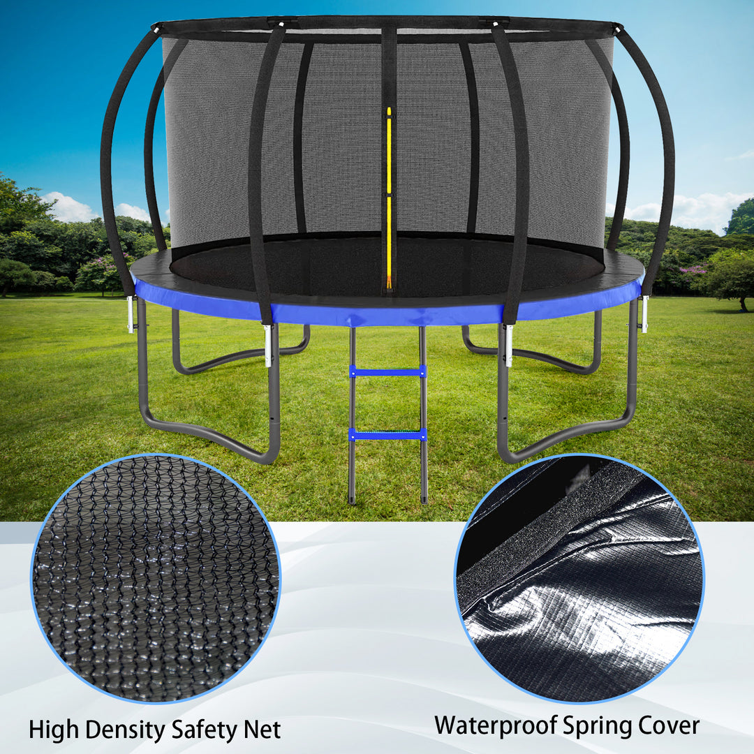 12FT Blue Outdoor Trampoline