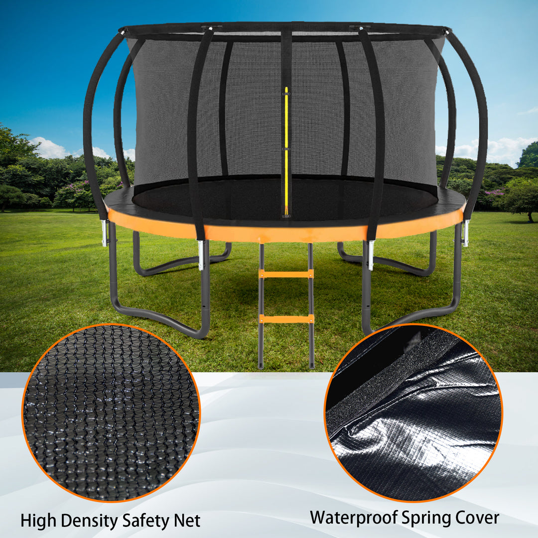 12FT Orange Outdoor Trampoline